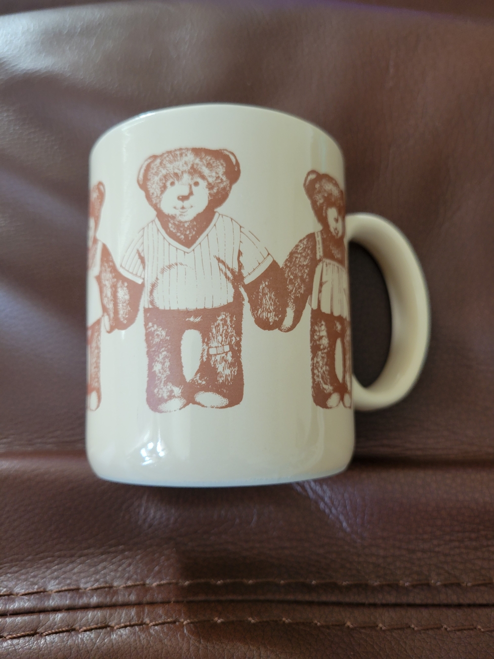 Hallmark "Teddy Sketches" Vintage Ceramic Coffee Mug 1984